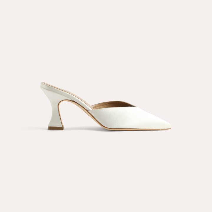 ALIX IVORY MULE PUMP 80