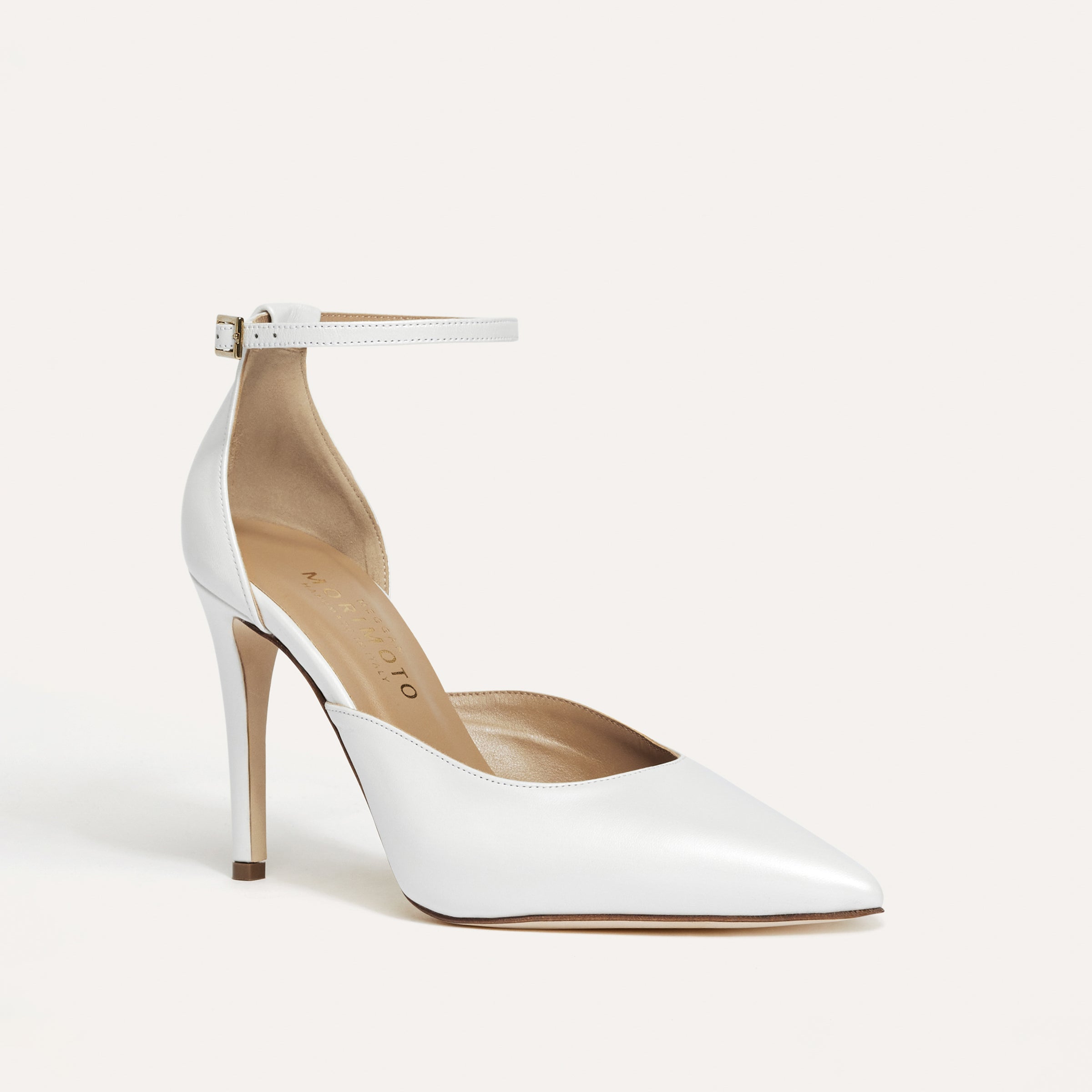 Alma White Bridal Pumps Meggan Morimoto