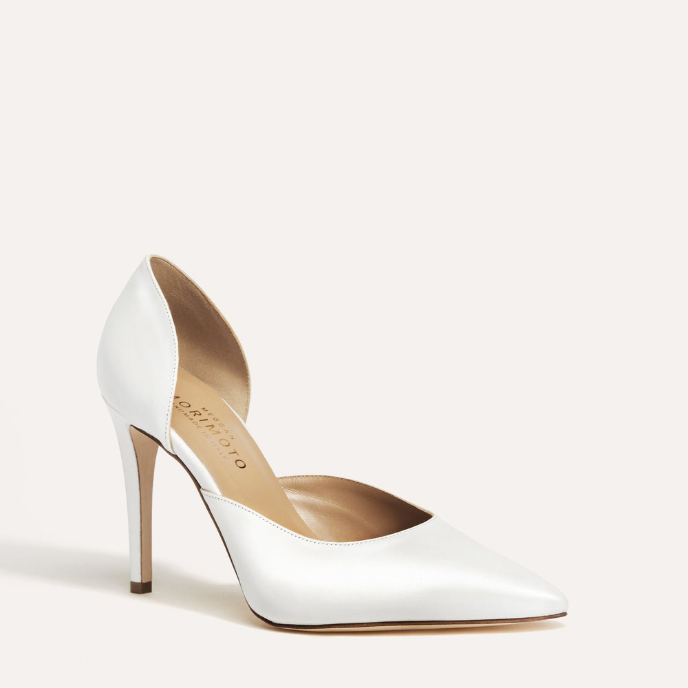 Bianca White Bridal Pump Meggan Morimoto