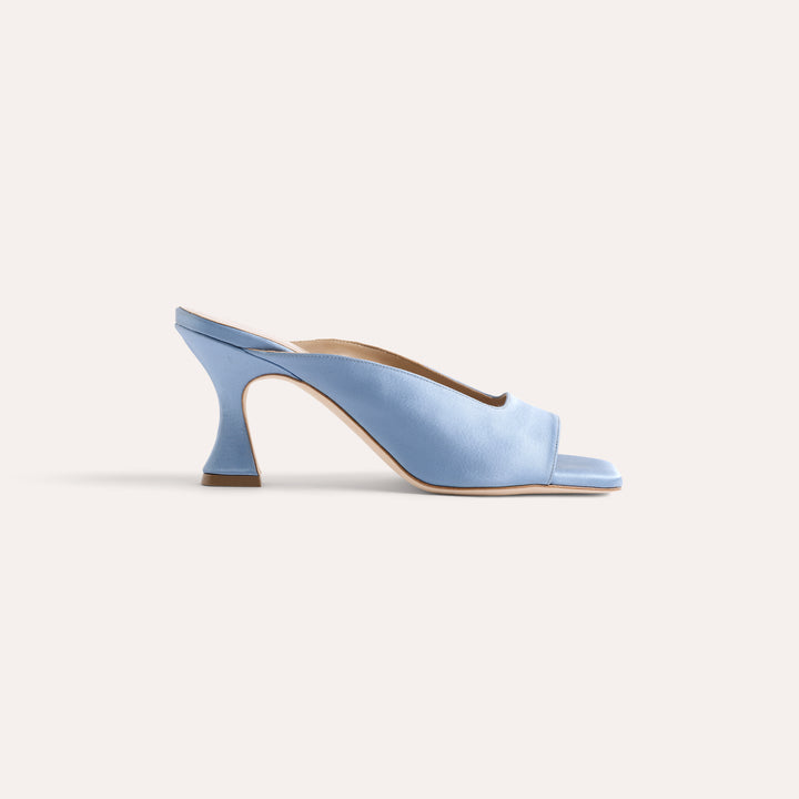 CHERIE DUSTY BLUE MULE SANDAL 80