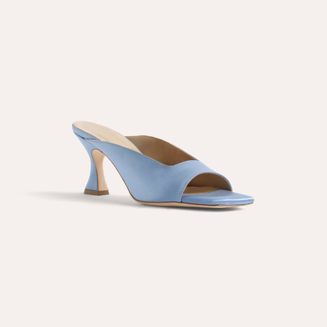 CHERIE DUSTY BLUE MULE SANDAL 80