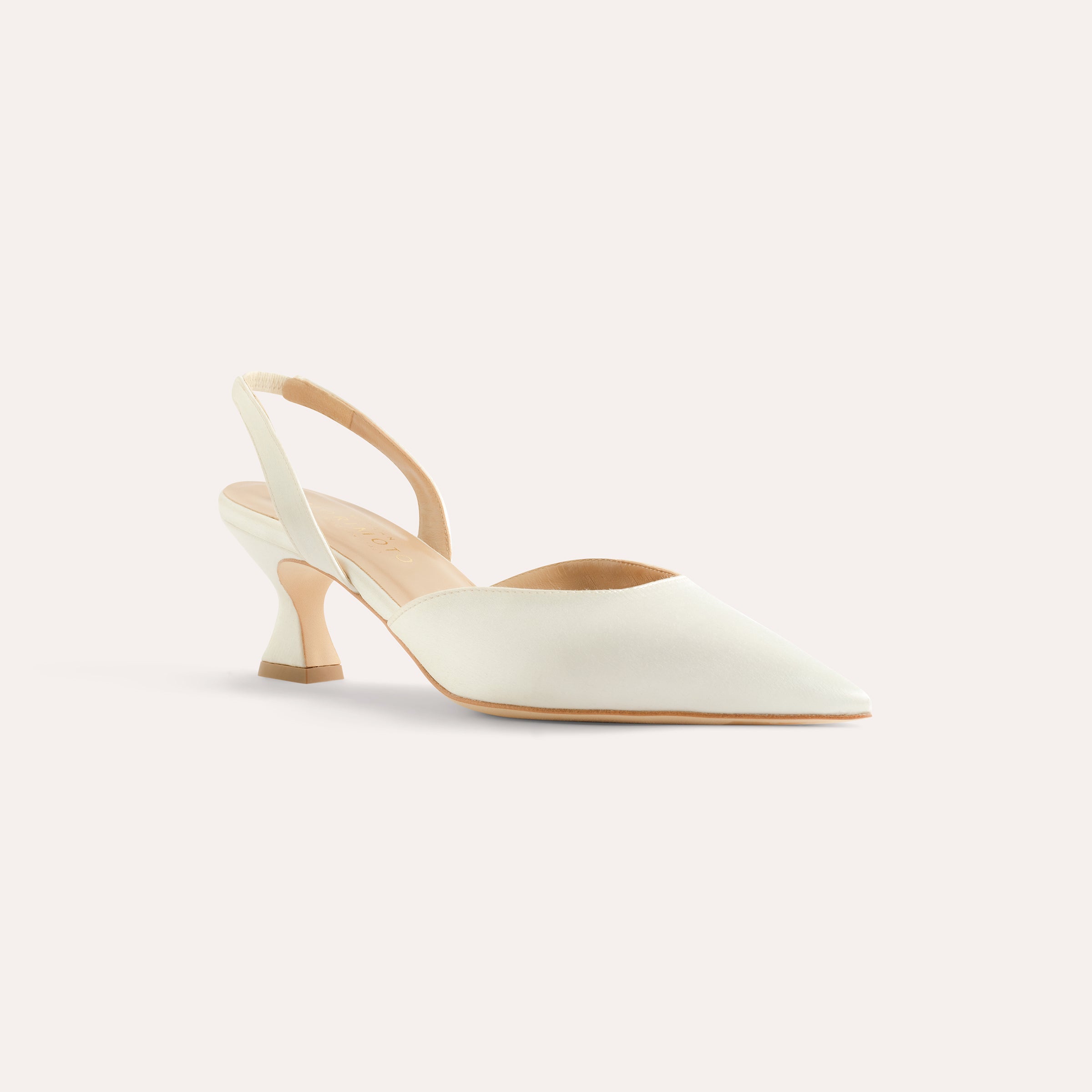 LAURA IVORY SLINGBACK PUMP 50